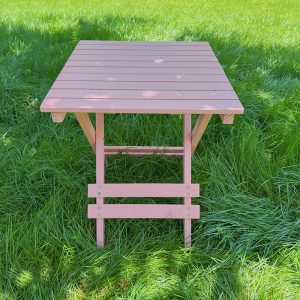 Light Pink Outdoor Folding Side Table