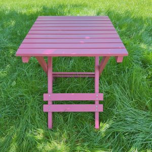 Pink Outdoor Folding Side Table