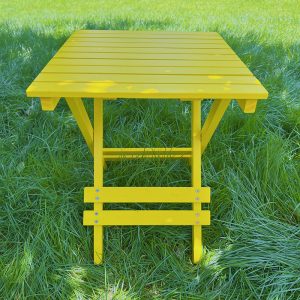 Yellow Outdoor Folding Side Table
